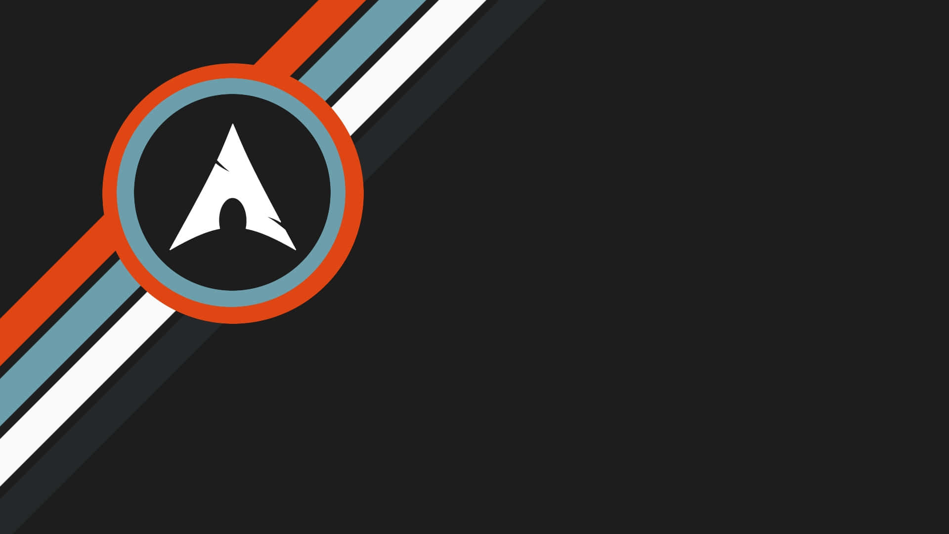 Arch Linux, 1920 x 1080, white arrowhead, Full HD Desktop Wallpaper