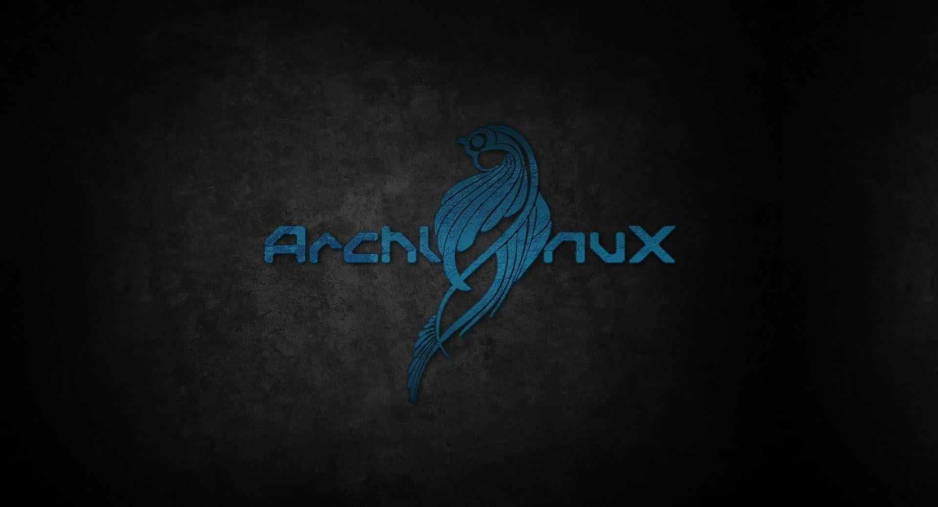 Arch Linux, glowing blue, stylized bird, Full HD Desktop Wallpaper