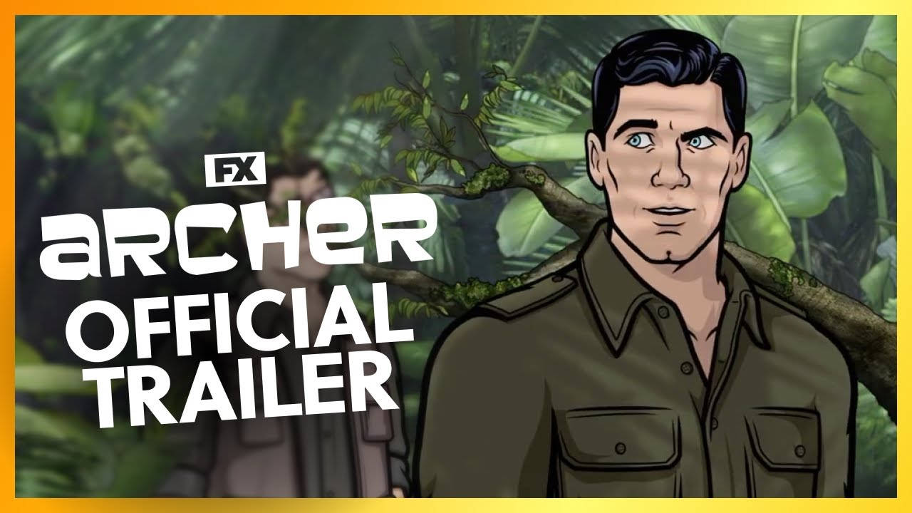 Archer, jungle setting, text overlay, HD Desktop Wallpaper