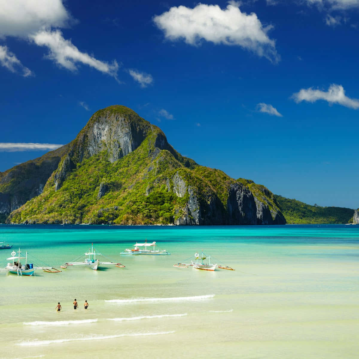 tropical beach archipelago, white sand beach, turquoise waters, SD Desktop Wallpaper