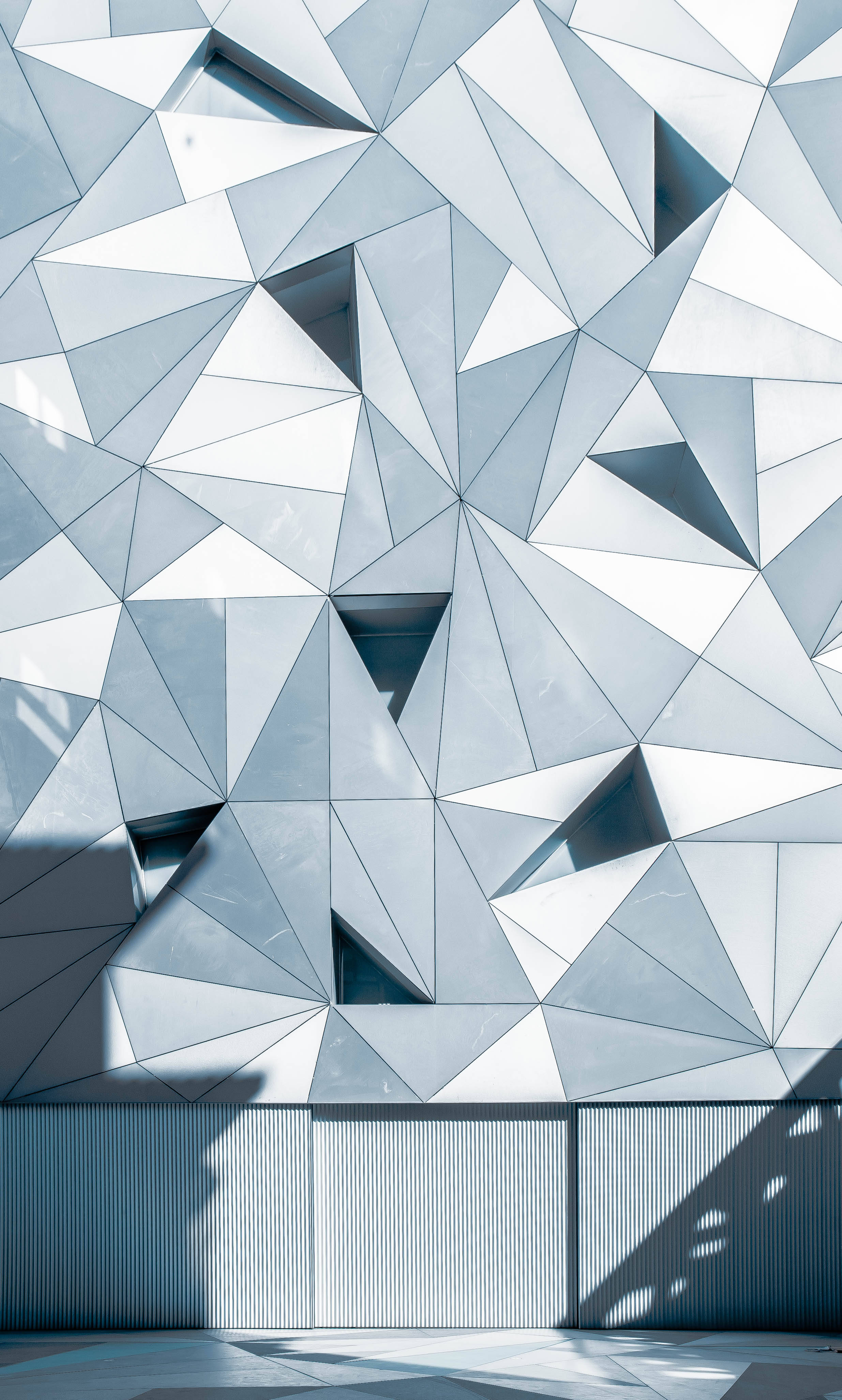 abstract psychedelic glass wall, psychedelic abstract art, modern building facade, 4K Phone Wallpaper