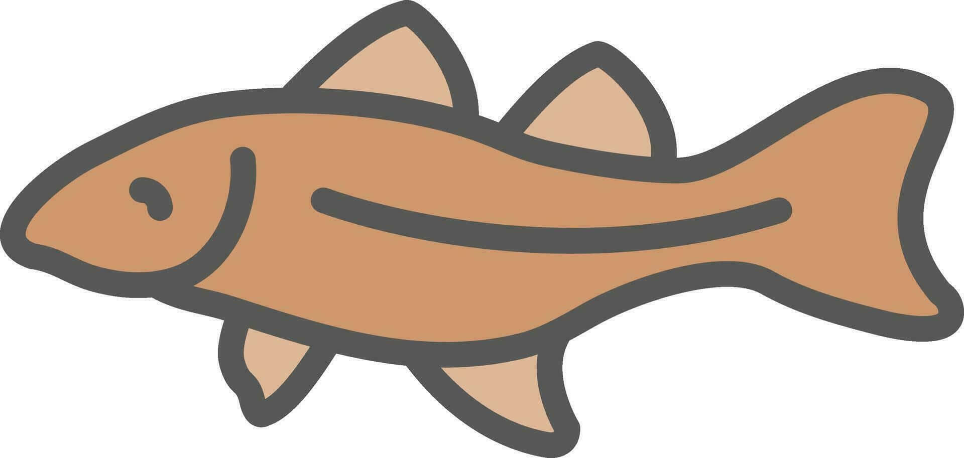 Arctic Cod, cartoon fish, brown body, Full HD Desktop Wallpaper