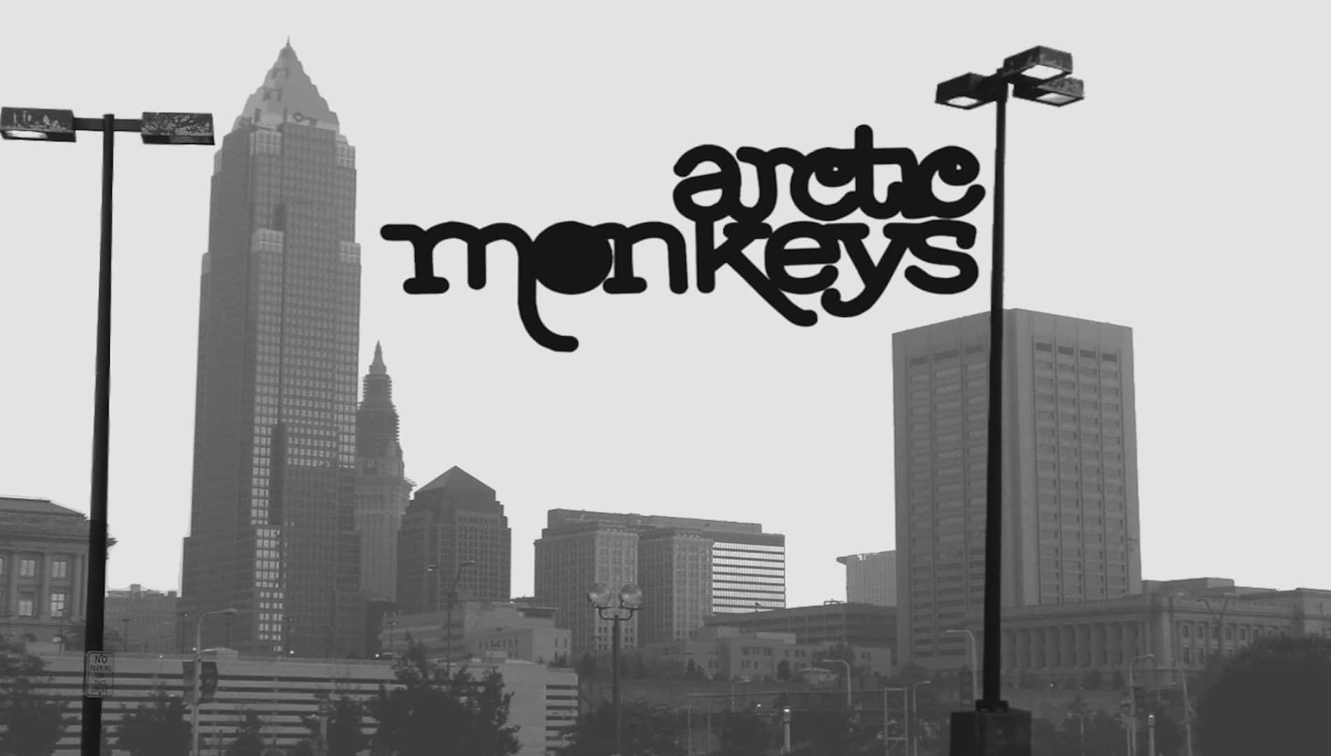 Arctic Monkeys, cityscape, logo, HD Desktop Wallpaper