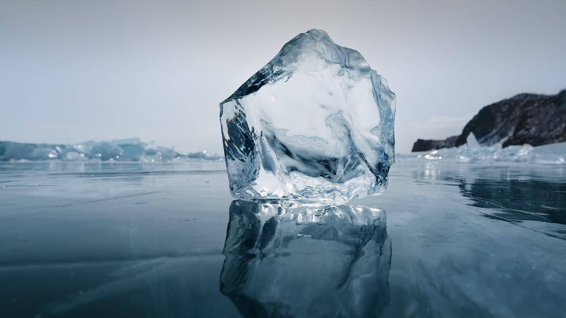 Arctic, block of ice, translucent ice crystal, Full HD Desktop Wallpaper