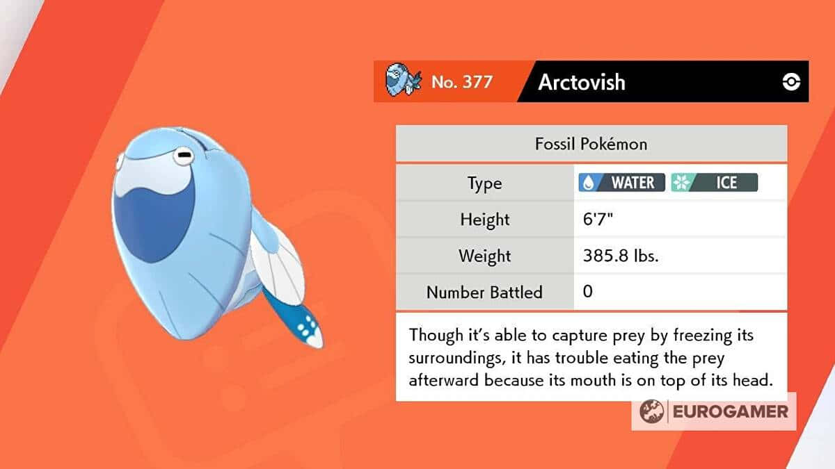 Arctovish, blue and white, vibrant orange background, SD Desktop Wallpaper