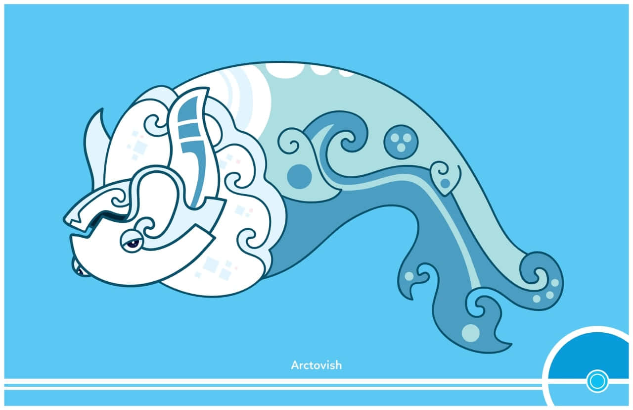 Arctovish, blue, white, HD Desktop Wallpaper