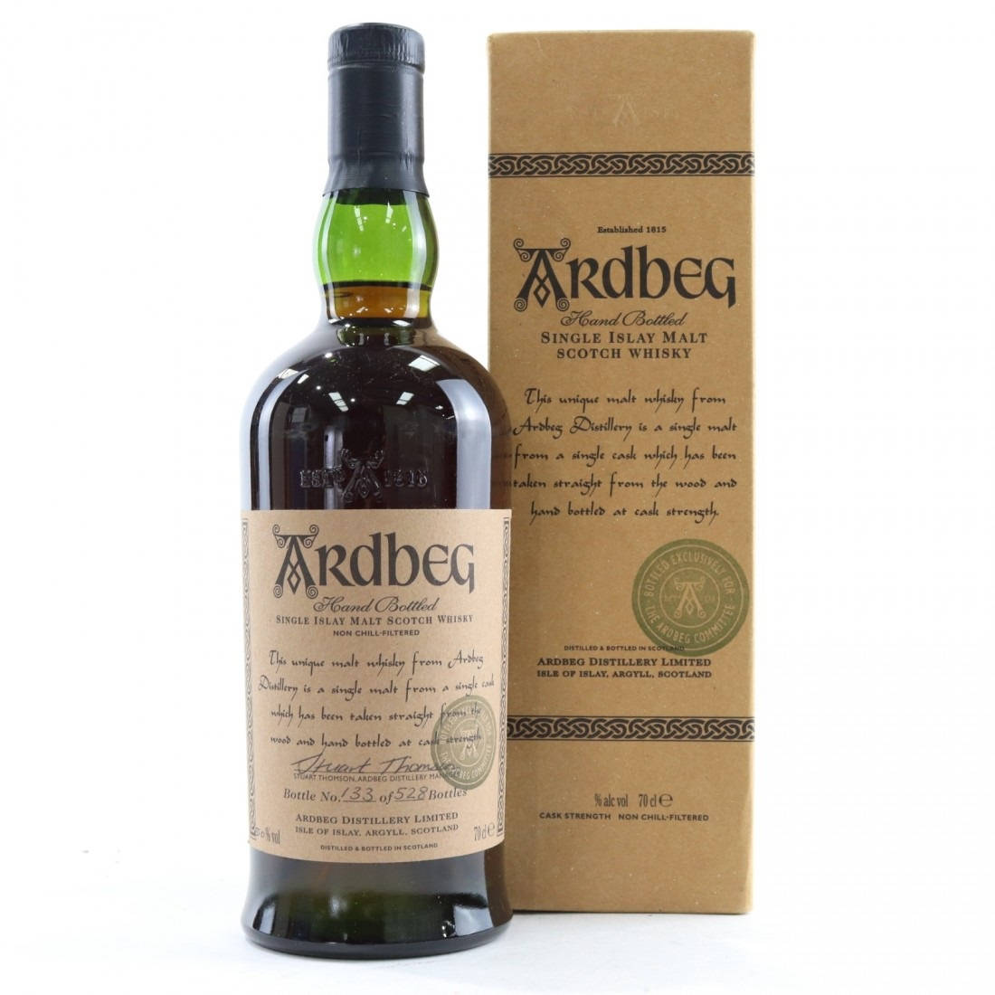 Ardbeg, hand bottled whisky, dark glass bottle, SD Desktop Wallpaper
