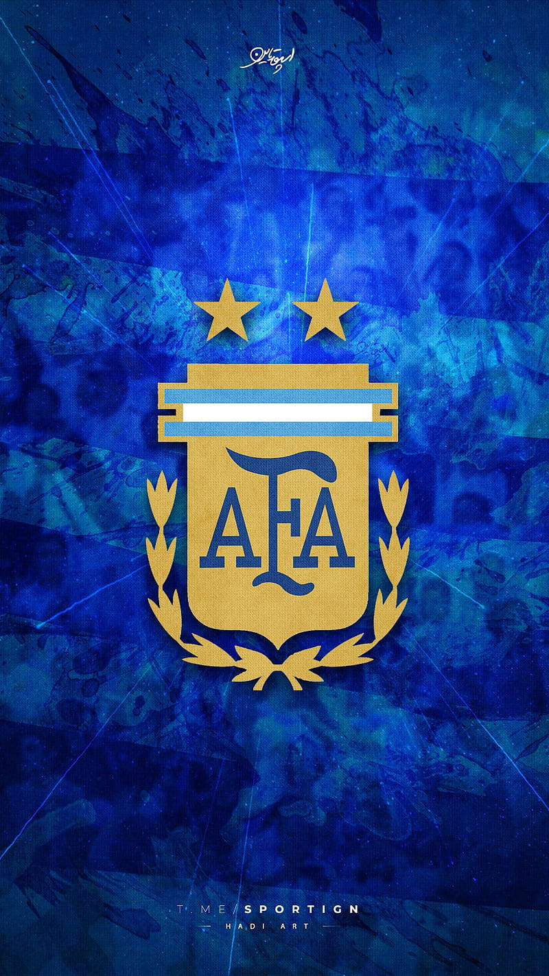 Argentina National Football Team, crest, two stars, HD Phone Wallpaper