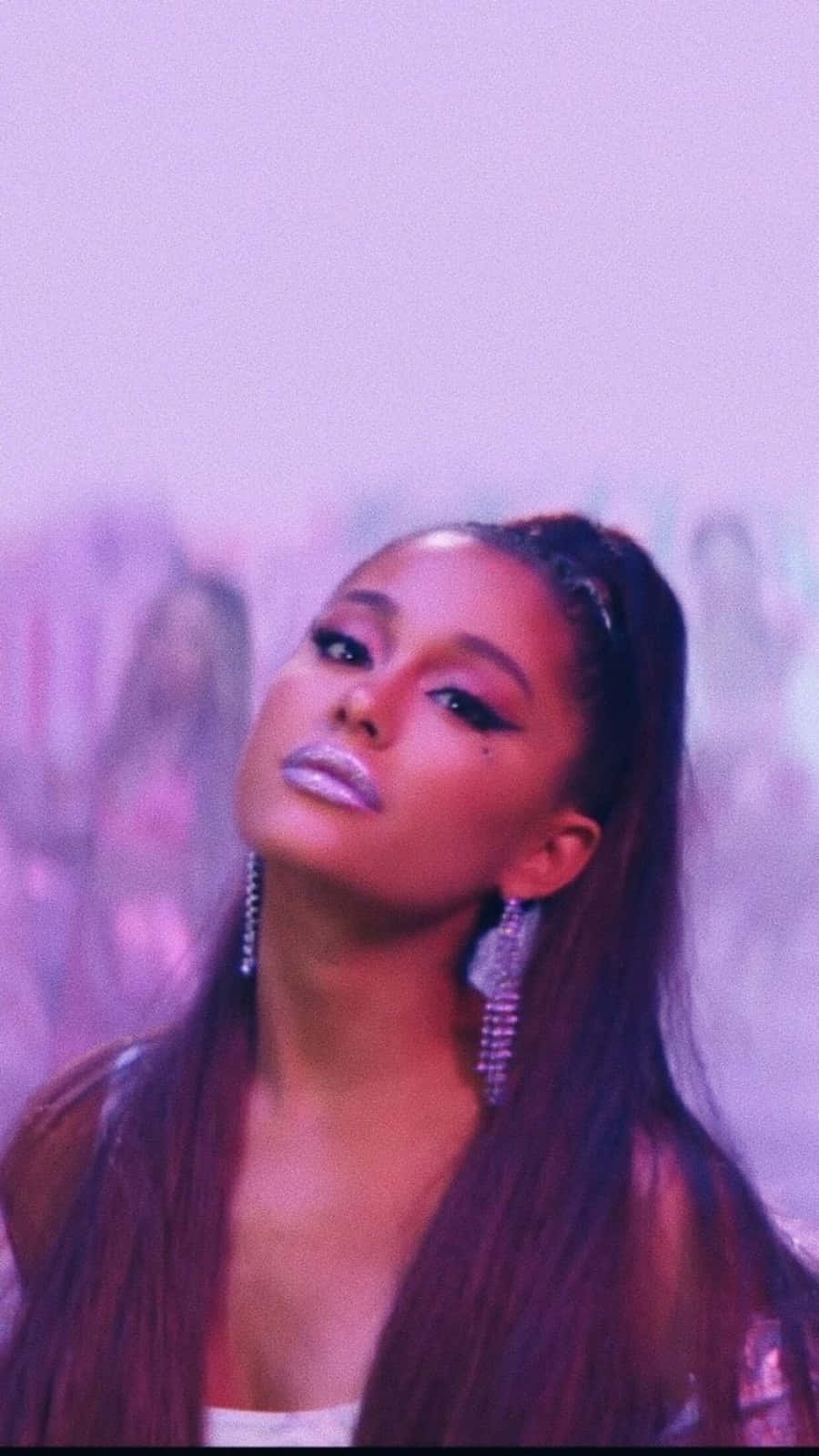 Ariana Grande, 7 Rings, glittery lips, HD Phone Wallpaper