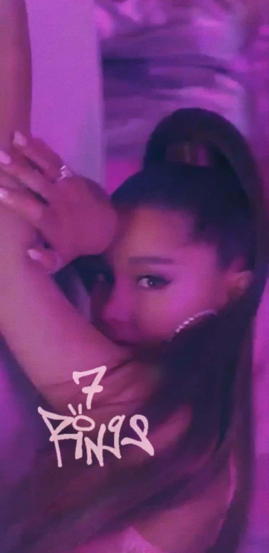 Ariana Grande, 7 Rings, purple stage lights, HD Phone Wallpaper