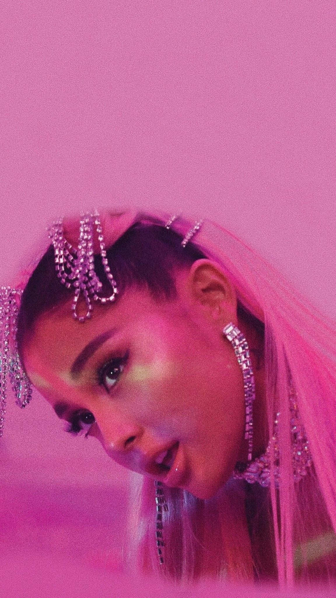 Ariana Grande, 7 Rings, glittering diamond headpieces, Full HD Phone Wallpaper