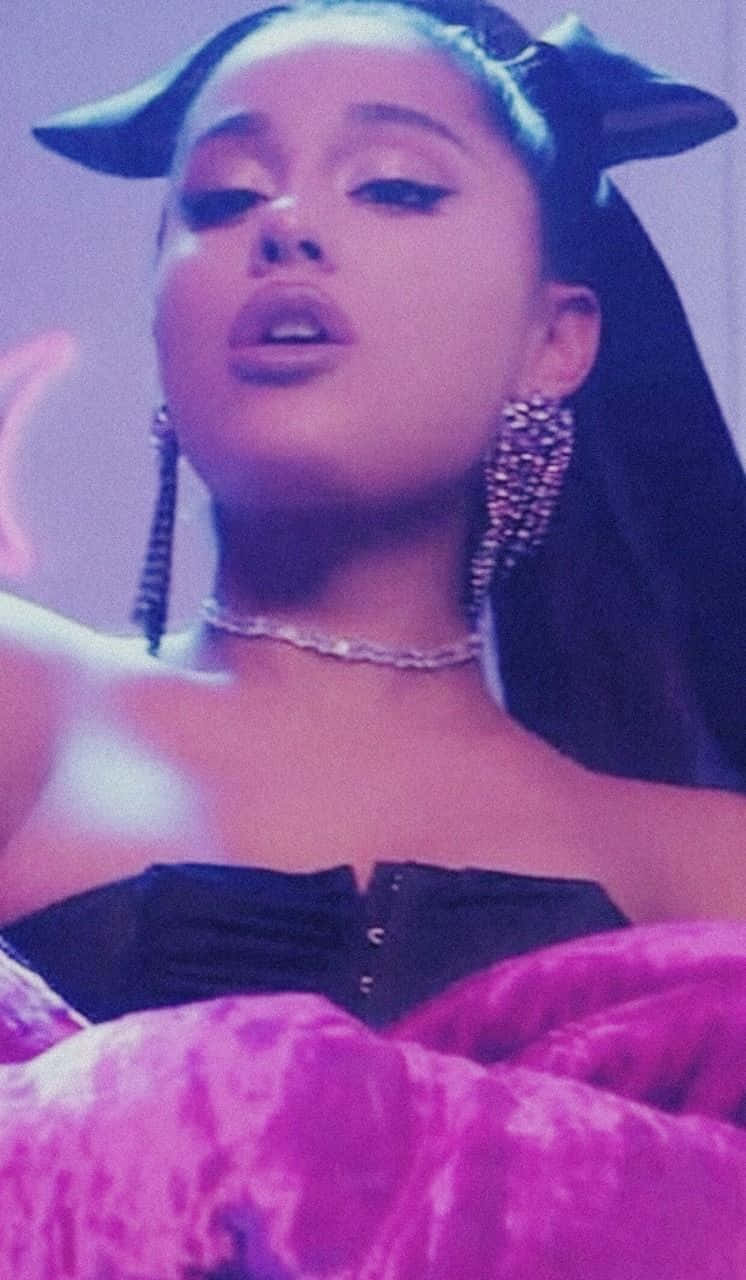 Ariana Grande, cat ears, sparkling jewelry, HD Phone Wallpaper