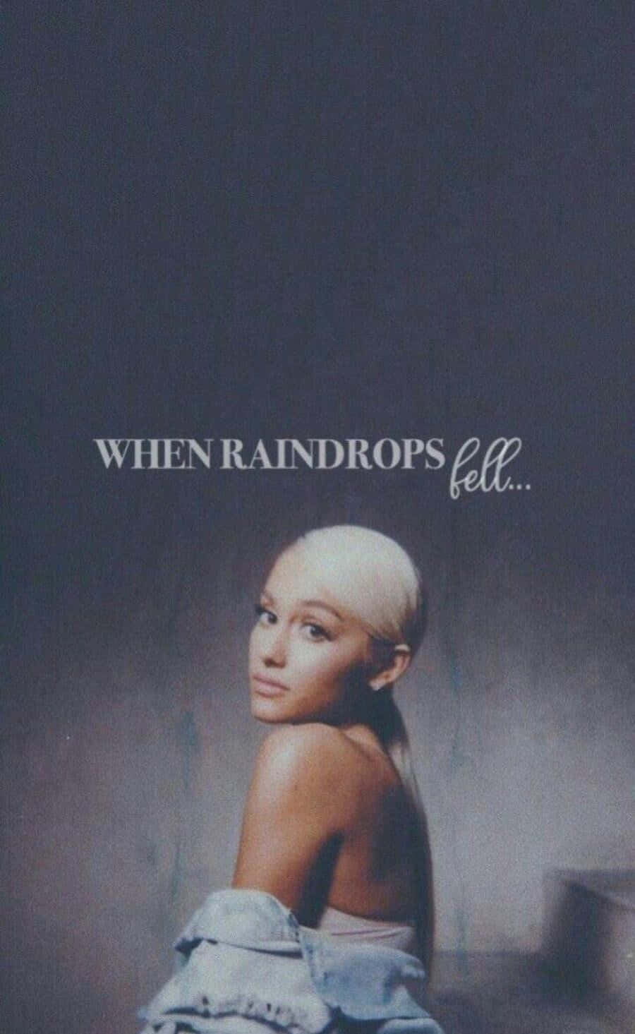 Ariana Grande, platinum blonde hair, moody gray backdrop, HD Phone Wallpaper
