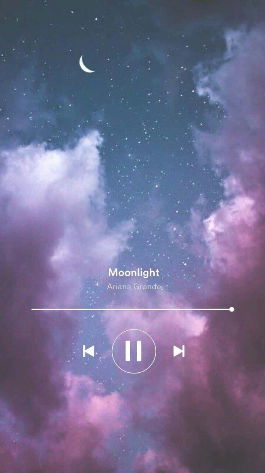Ariana Grande, crescent moon, stars, HD Phone Wallpaper