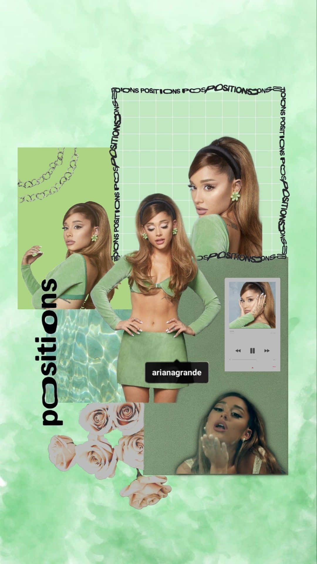 Ariana Grande, Positions, green outfit, Full HD Phone Wallpaper