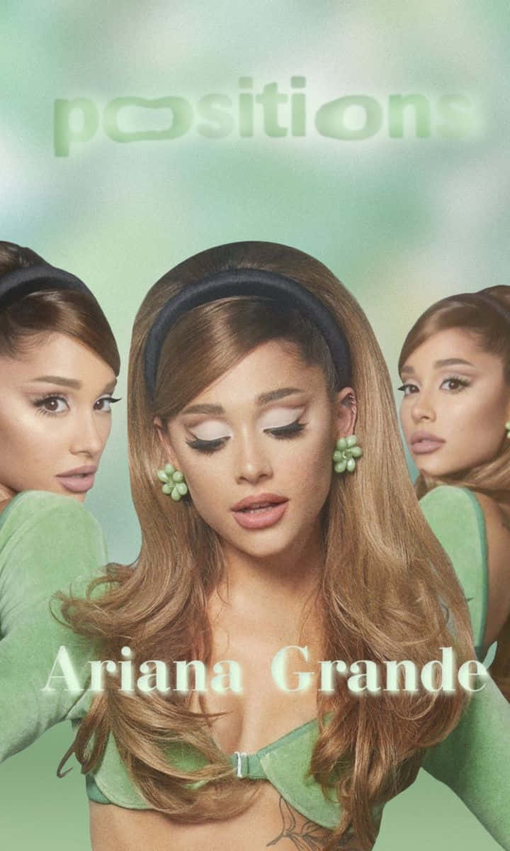 Ariana Grande, Positions, green outfit, SD Phone Wallpaper