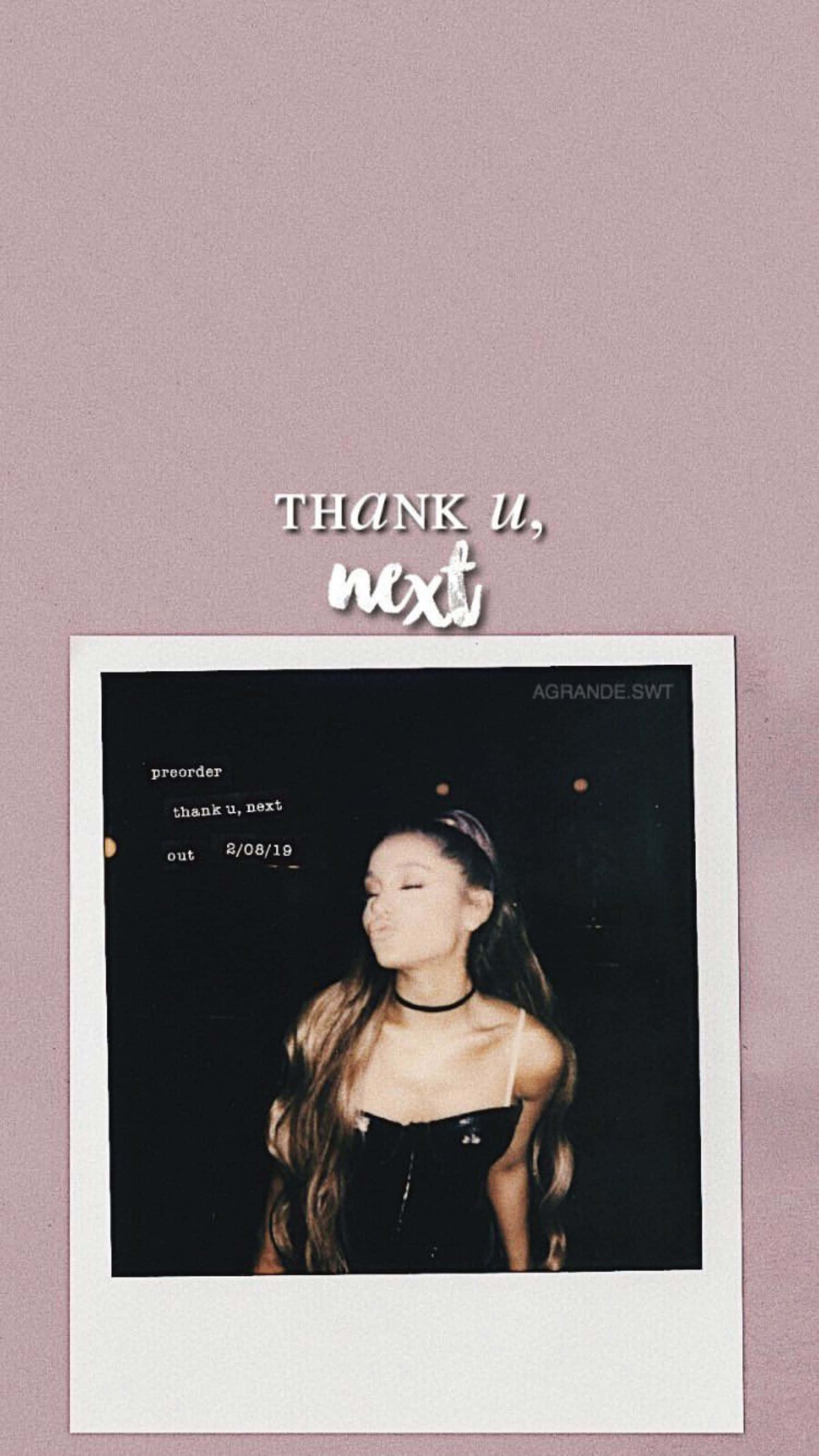 Ariana Grande, thank u, next, black dress, 4K Phone Wallpaper