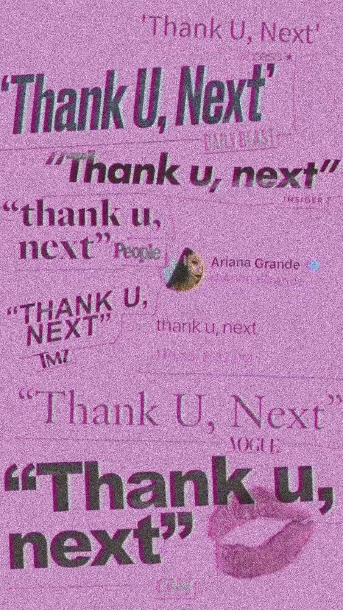 Ariana Grande, Thank U Next, vibrant pink, Full HD Phone Wallpaper