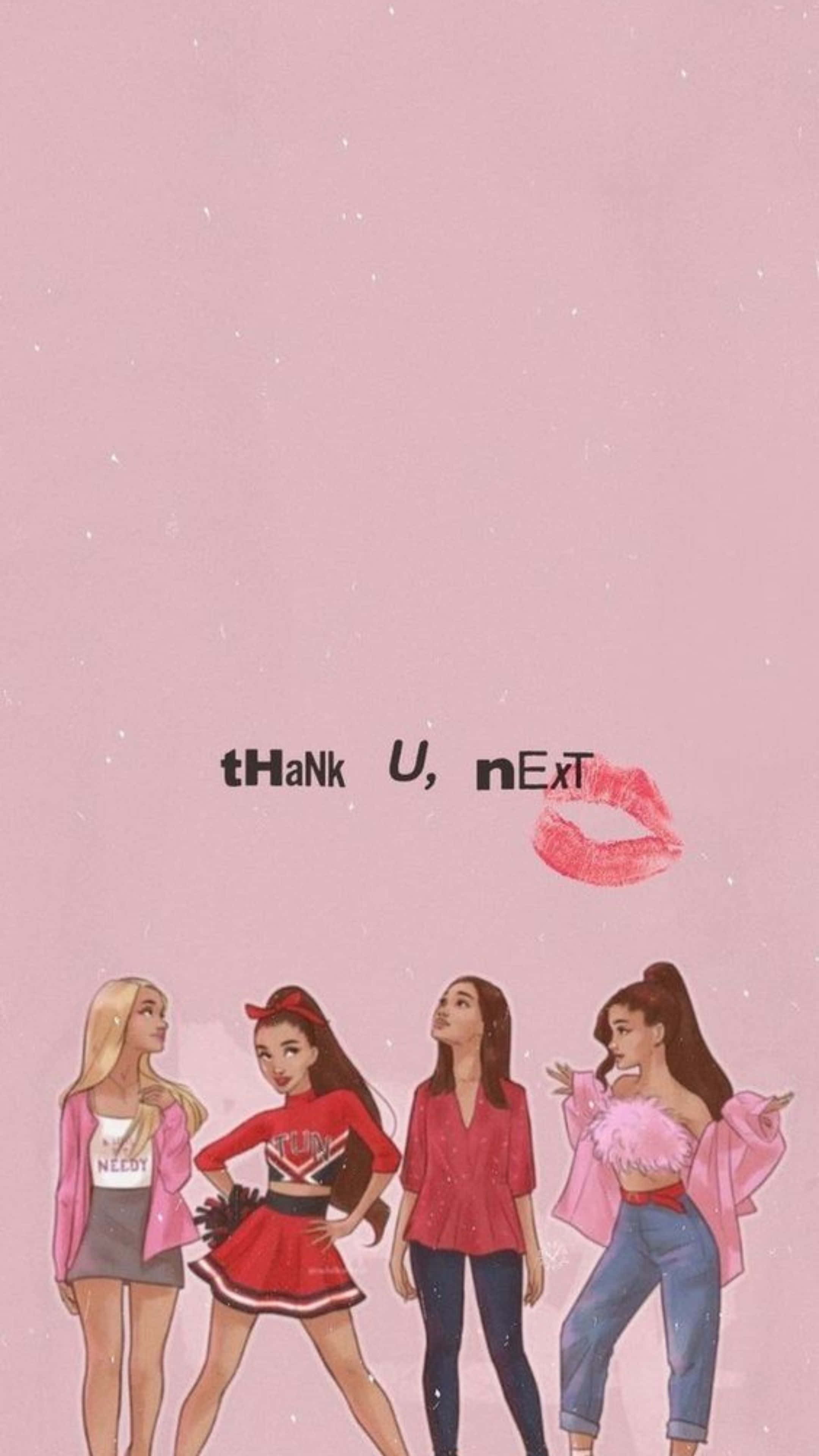 Ariana Grande, Thank U Next, pink tones, 4K Phone Wallpaper