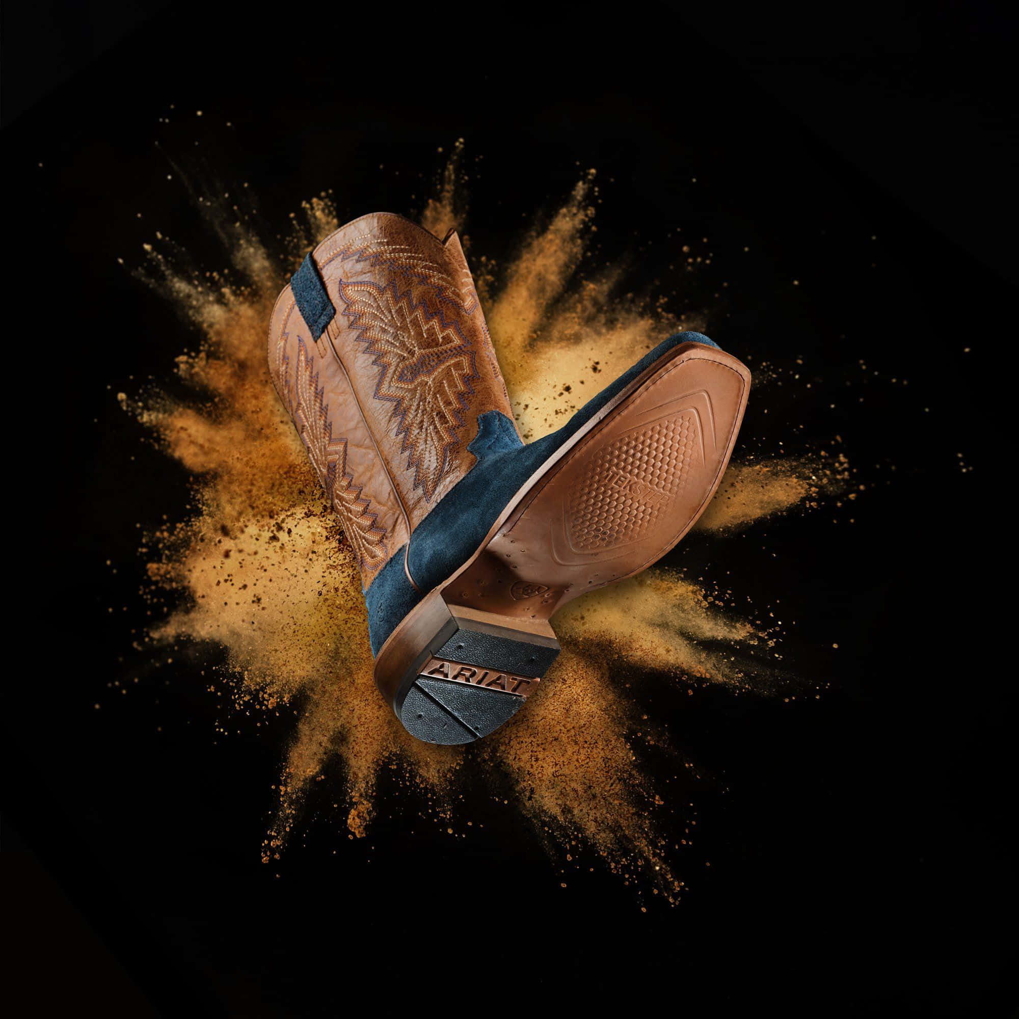 Ariat, cowboy boots, brown leather, Full HD Desktop Wallpaper