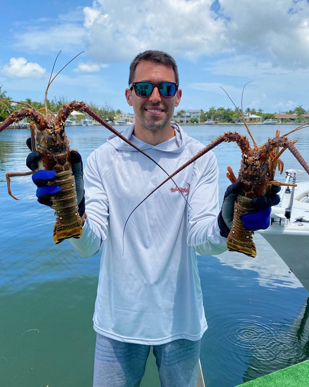 Aric Almirola, lobsters, boat, HD Phone Wallpaper