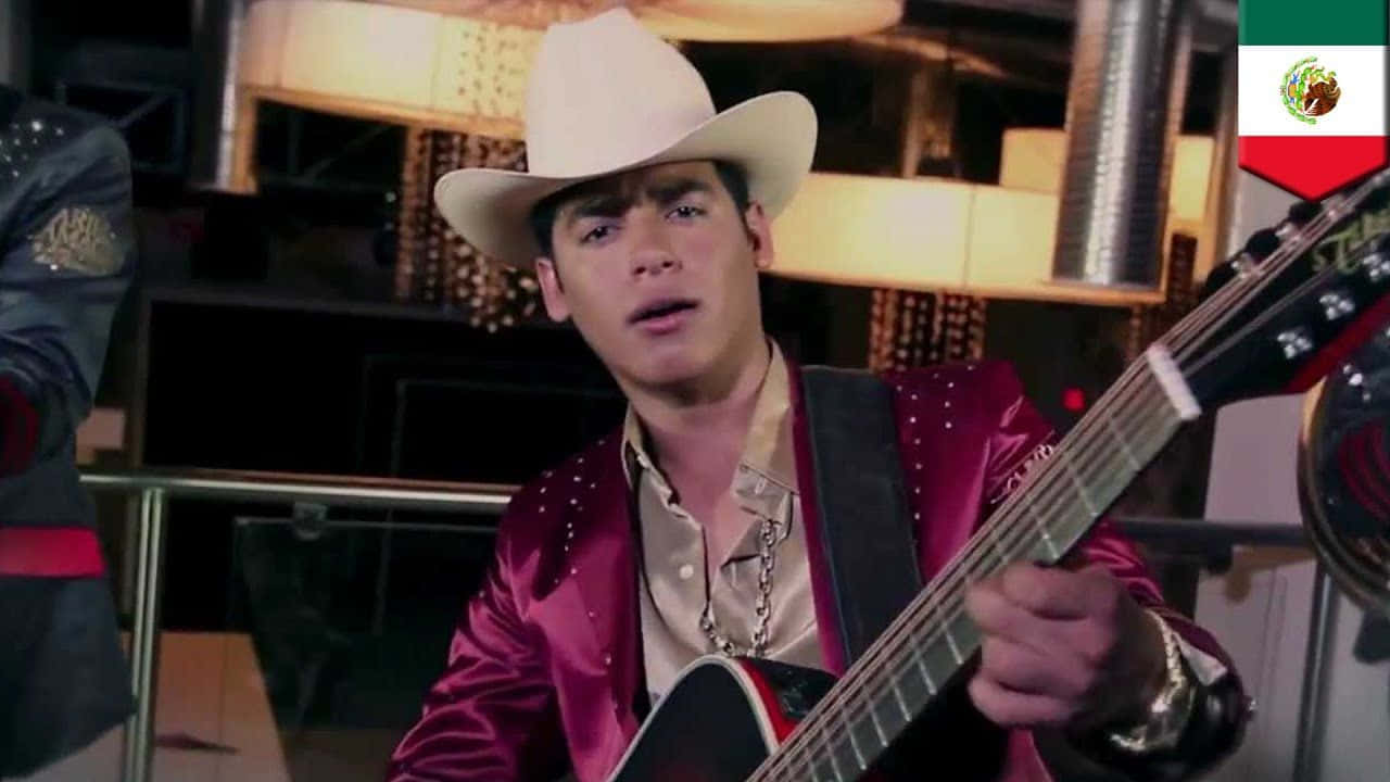 Ariel Camacho, white cowboy hat, shiny red jacket, HD Desktop Wallpaper