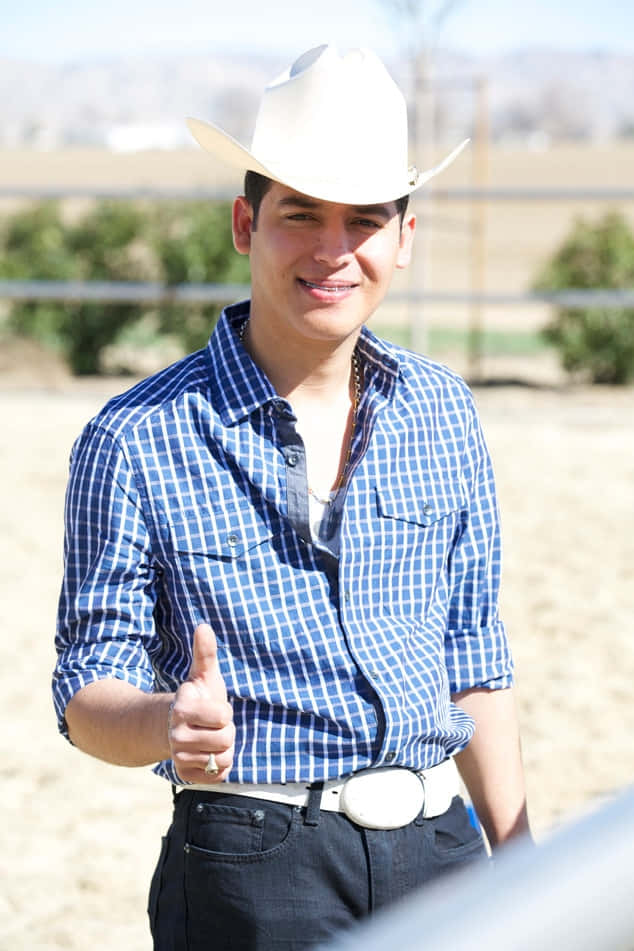 Ariel Camacho, cowboy hat, white cowboy hat, SD Phone Wallpaper