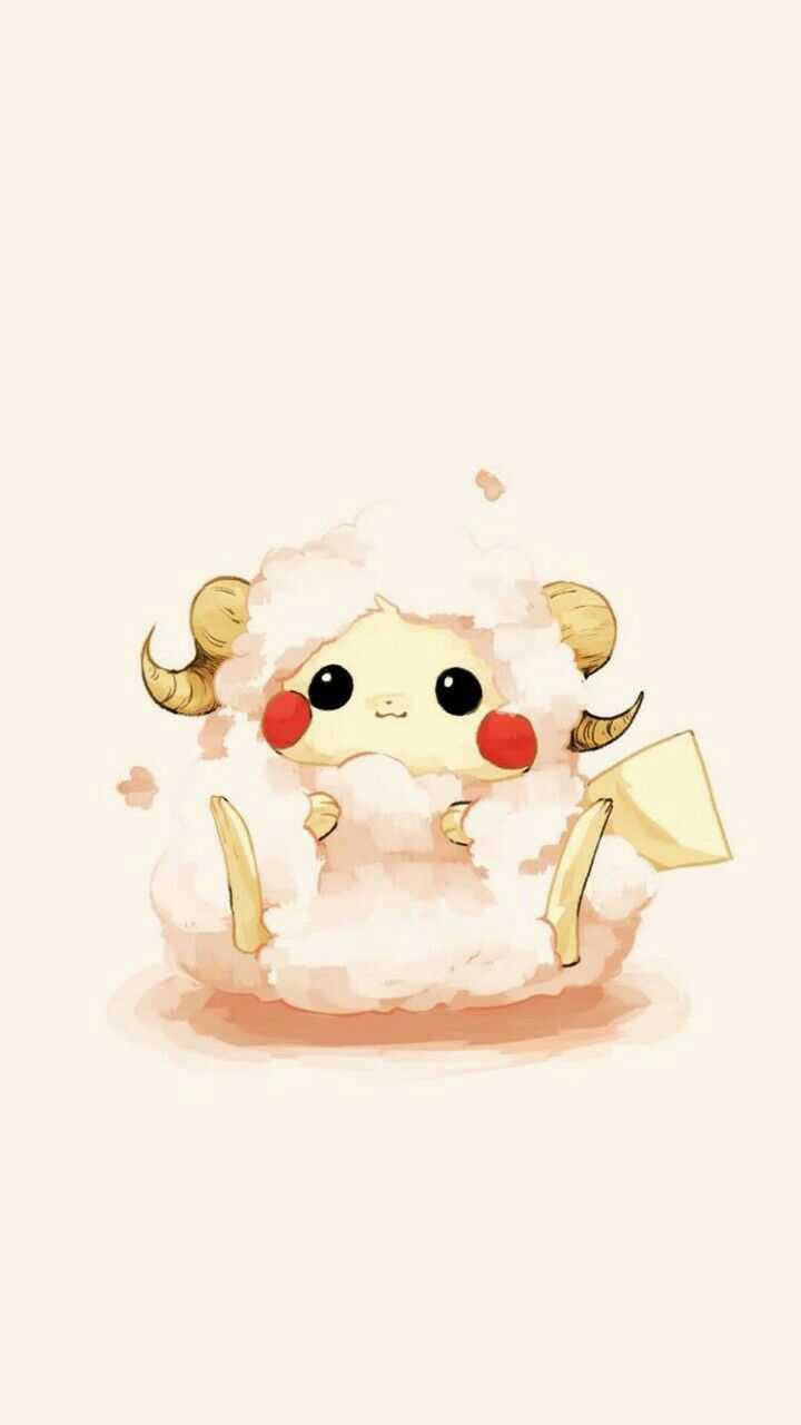 fluffy white ram, golden horns, red cheeks, HD Phone Wallpaper
