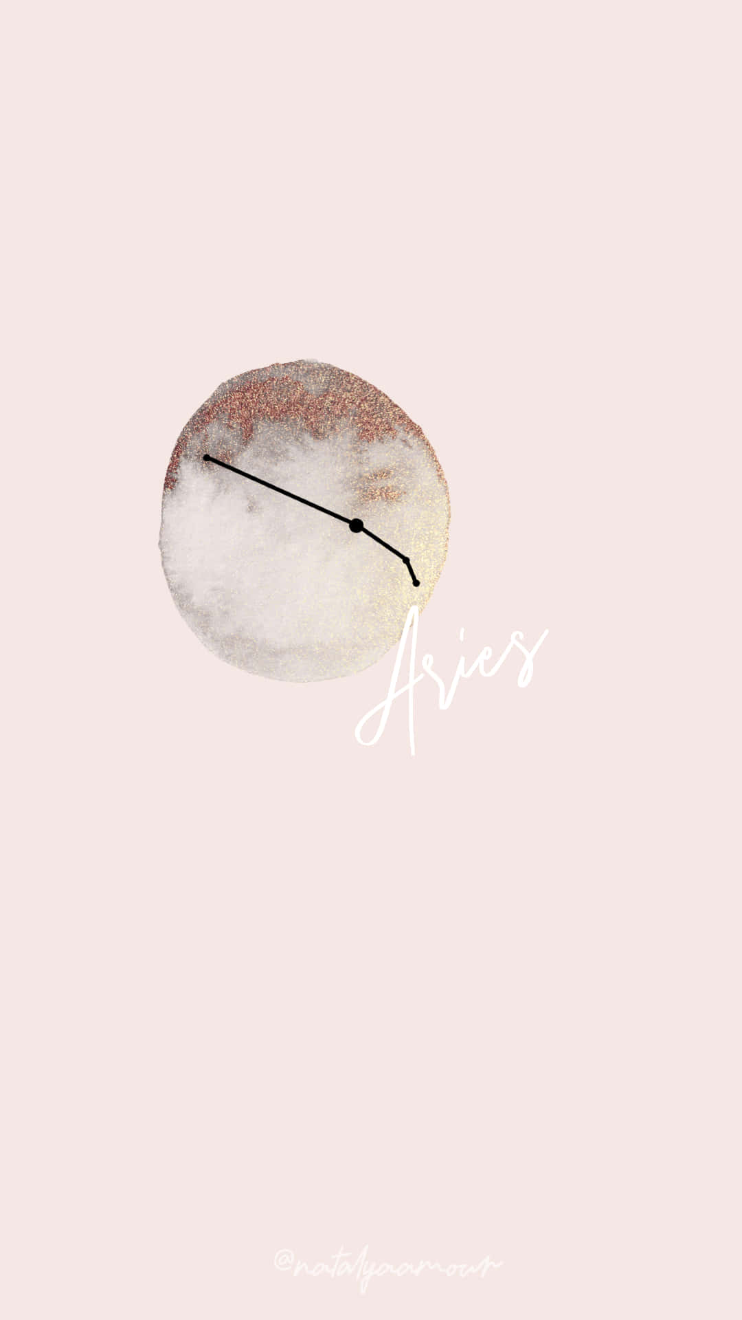 Aries iPhone, Moon Art, black arrow, Full HD Phone Wallpaper
