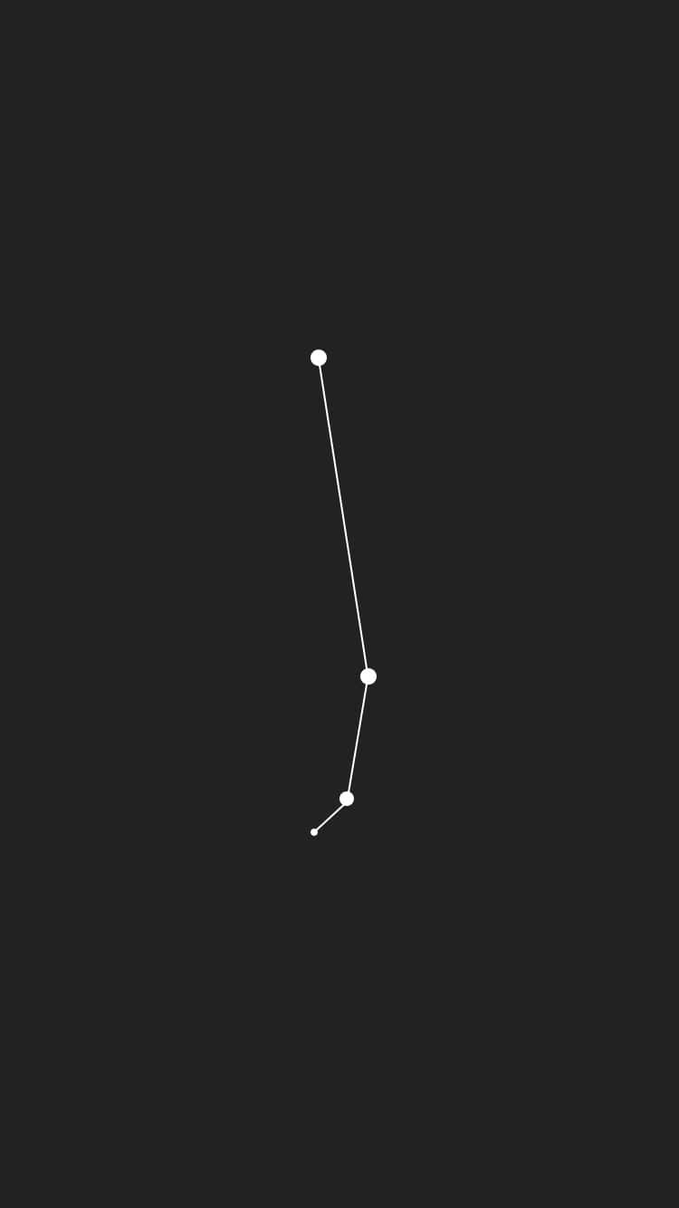 Aries iPhone, constellation art, three white dots, HD Phone Wallpaper