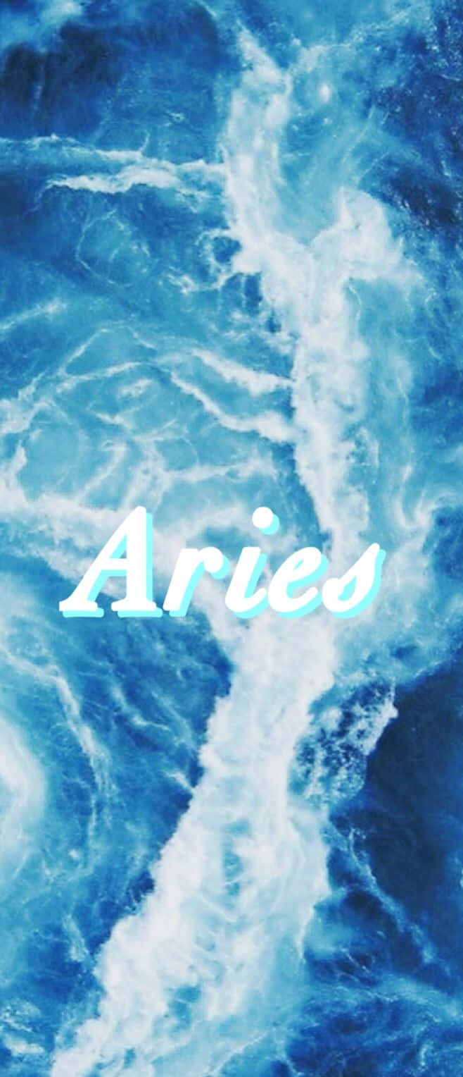 Aries, iPhone, neon blue, HD Phone Wallpaper