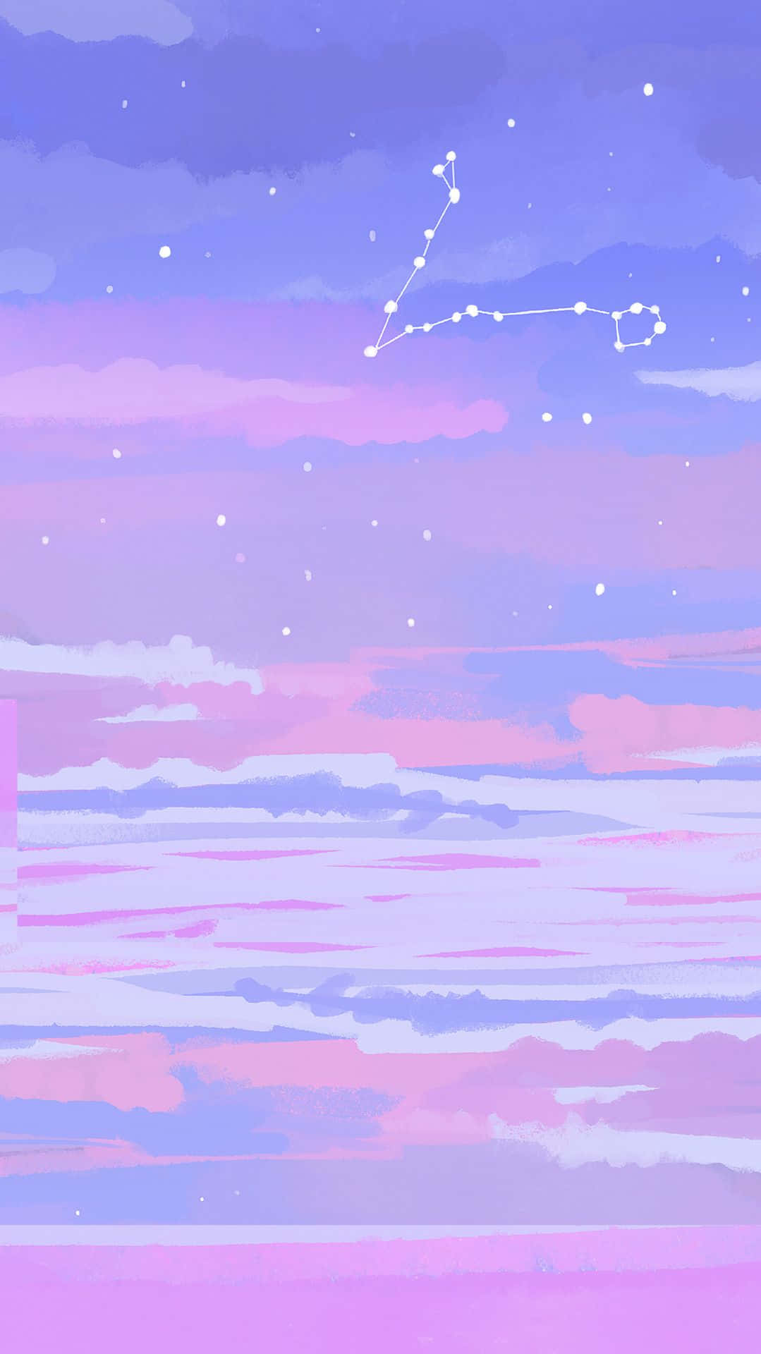 Aries iPhone, pastel sky, soft pink and purple clouds, Full HD Phone Wallpaper