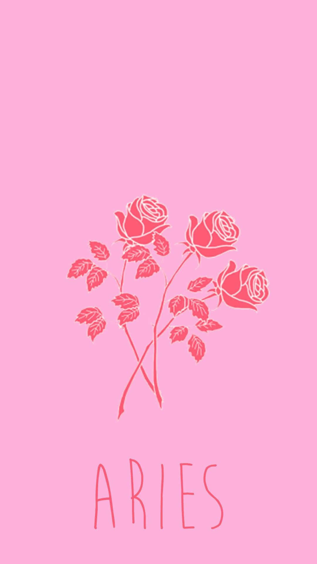 Aries, iPhone, Pink background, Full HD Phone Wallpaper