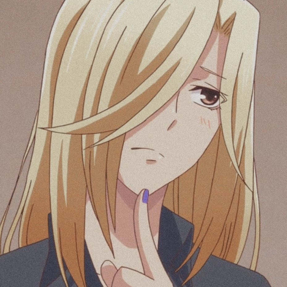 Arisa Uotani, blonde hair, pensive expression, SD Desktop Wallpaper