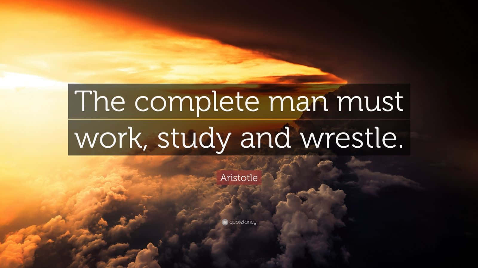 Aristotle, fiery sunset, dramatic clouds, HD Desktop Wallpaper