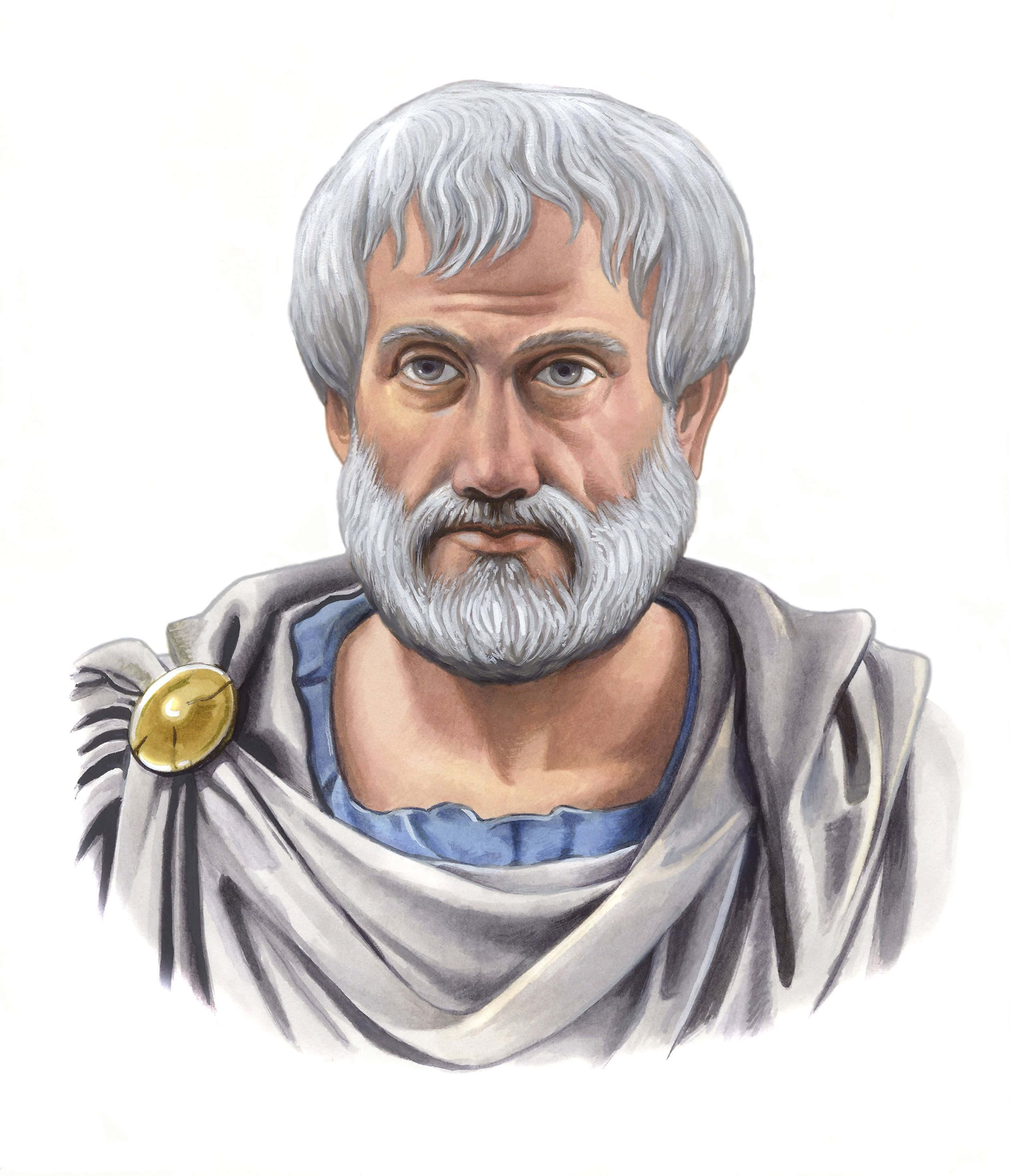 Aristotle, ancient Greek philosopher, white hair, 2K Phone Wallpaper