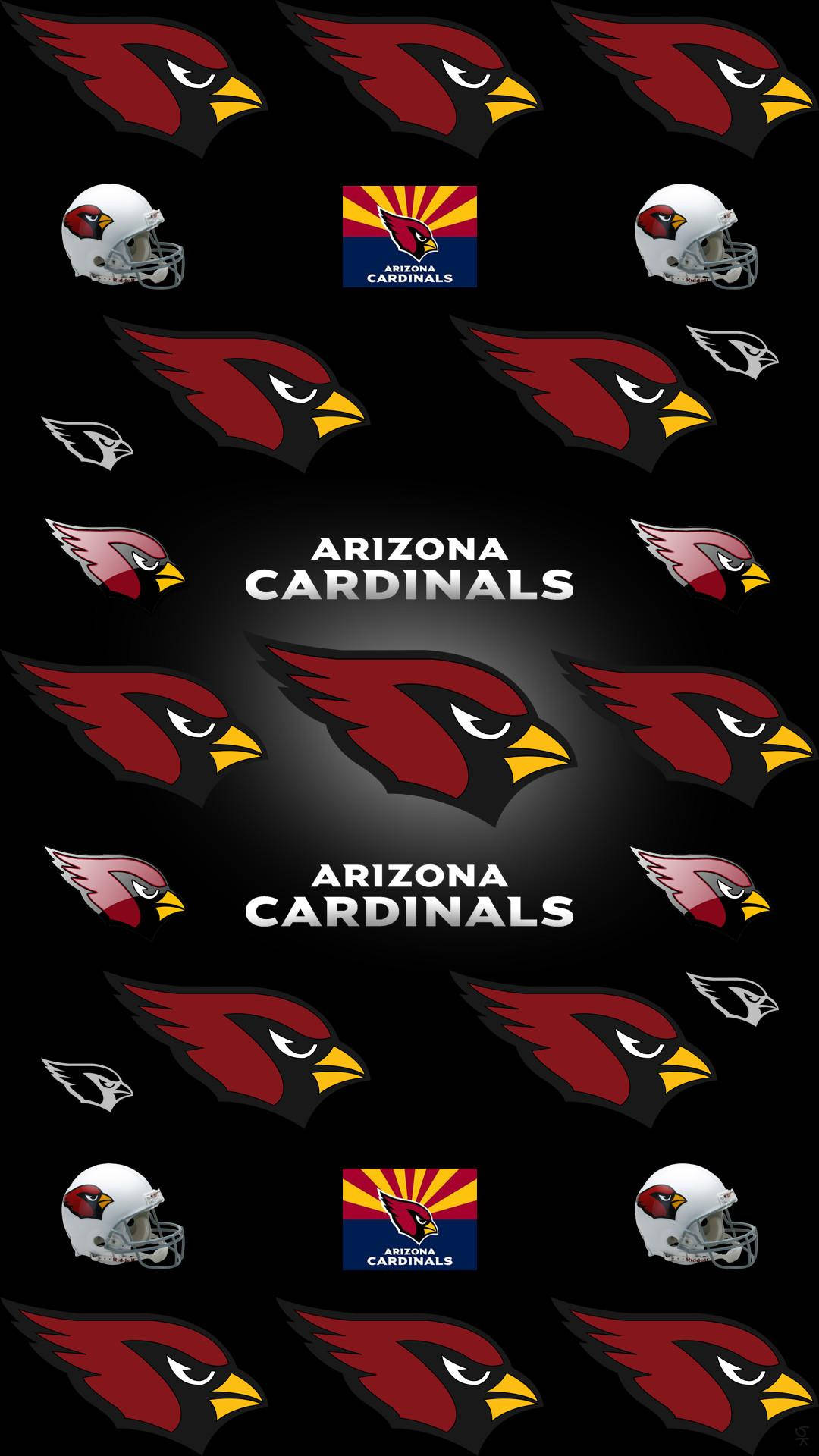 Arizona Cardinals, logo, black, Full HD Phone Wallpaper