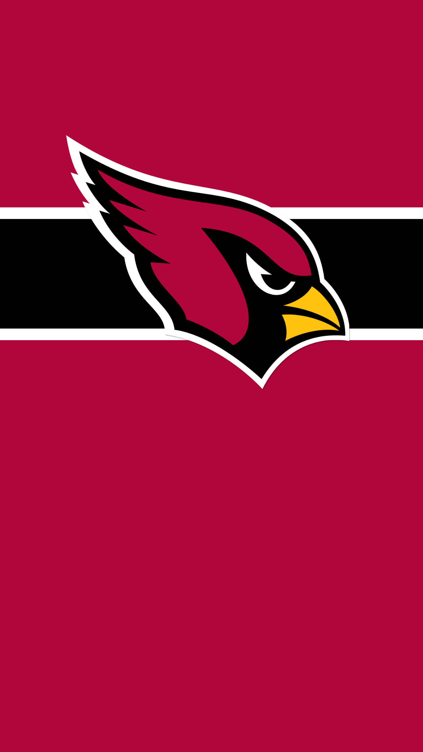 Arizona Cardinals, cardinal bird logo, maroon background, 2K Phone Wallpaper
