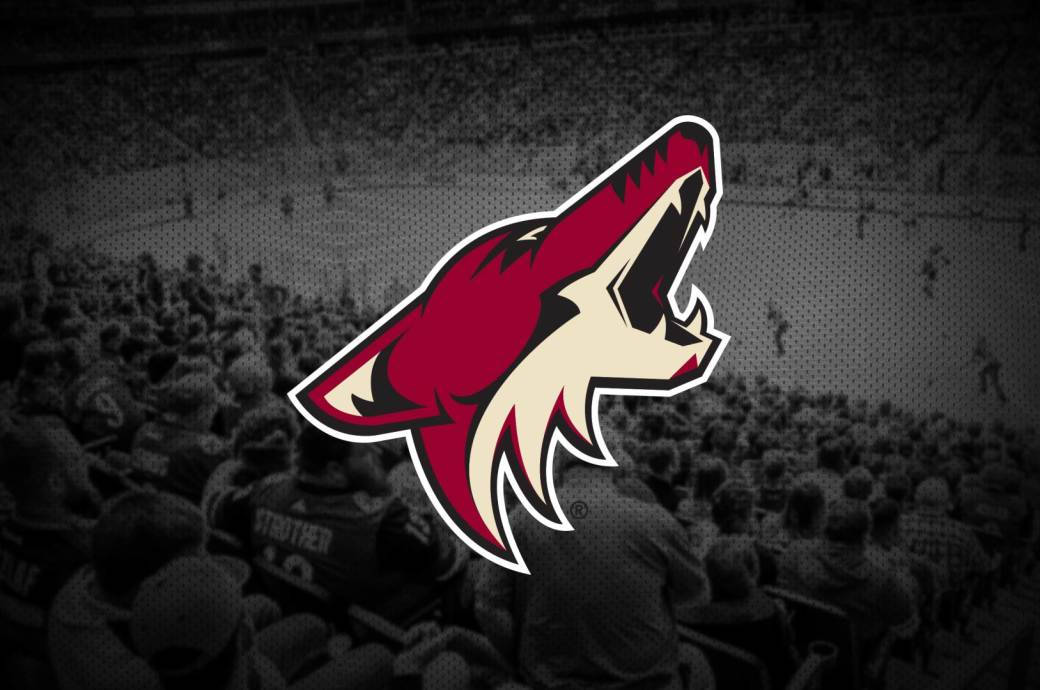 Arizona Coyotes, red, cream, SD Desktop Wallpaper