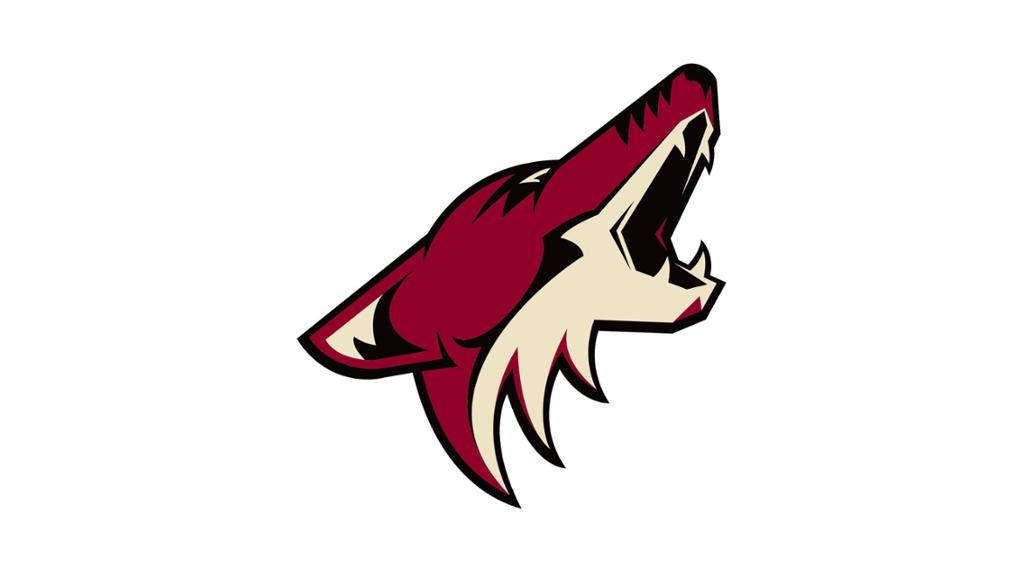 Arizona Coyotes, minimalist logo, maroon, SD Desktop Wallpaper