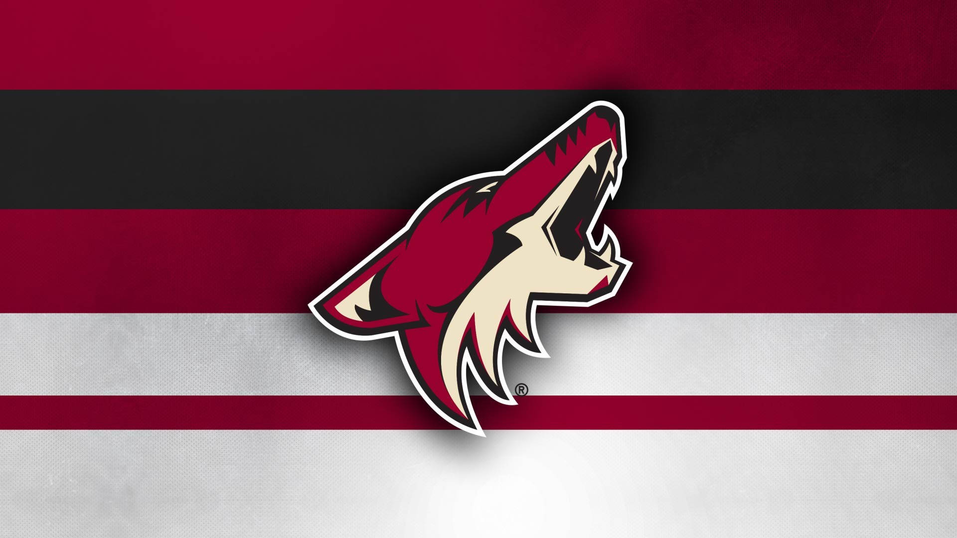 Arizona Coyotes, maroon, cream, Full HD Desktop Wallpaper