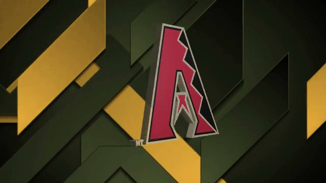 Arizona Diamondbacks, red and black, stylized 'A' logo, HD Desktop Wallpaper