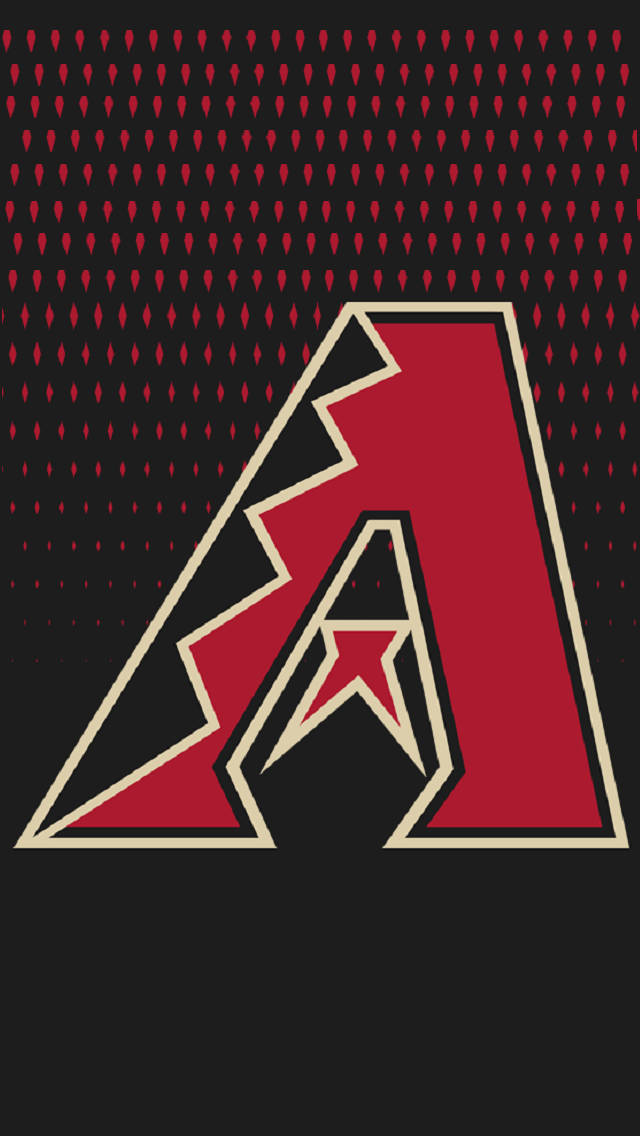 Arizona Diamondbacks, dripping red, black, SD Phone Wallpaper