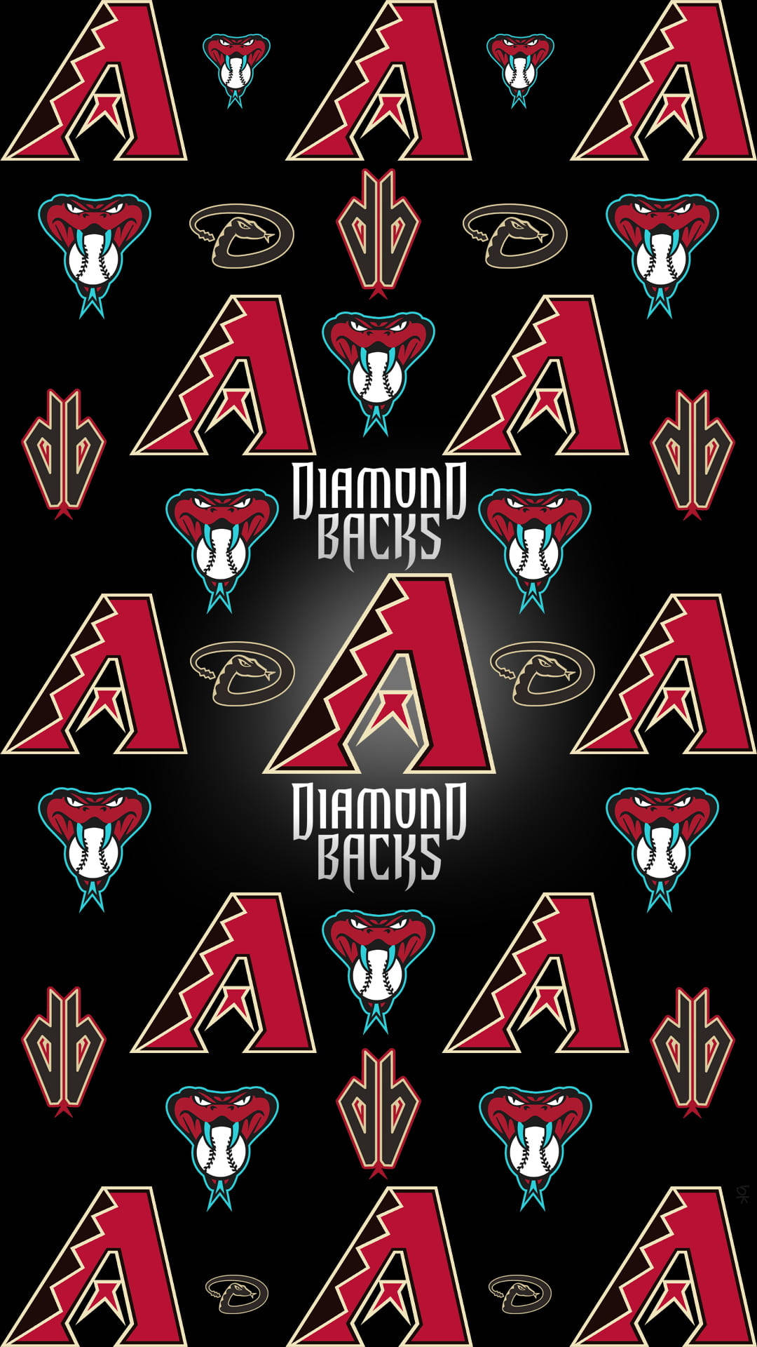 Arizona Diamondbacks, rattlesnake, black background, Full HD Phone Wallpaper
