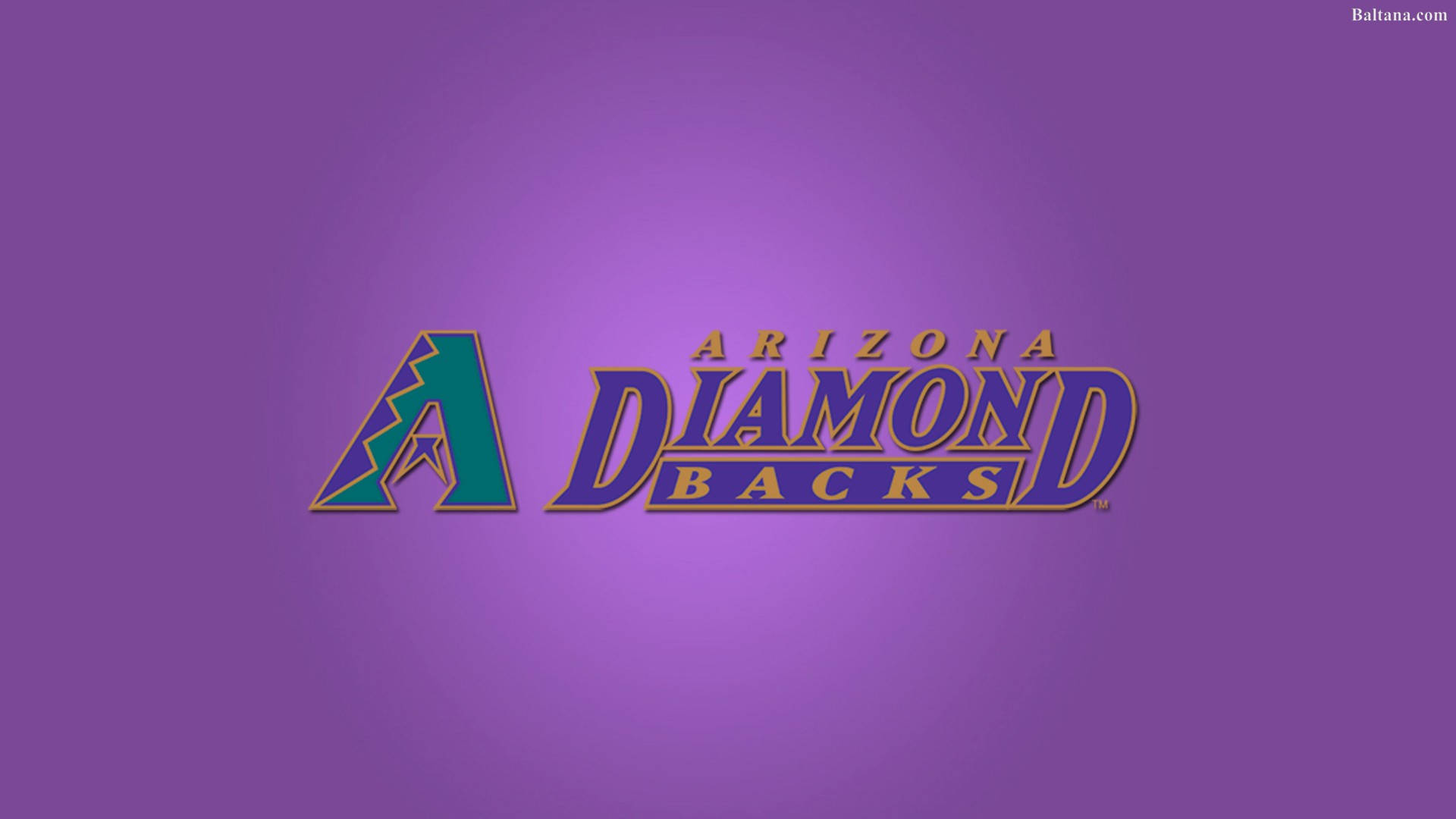 Arizona Diamondbacks, wordmark, purple gradient background, Full HD Desktop Wallpaper