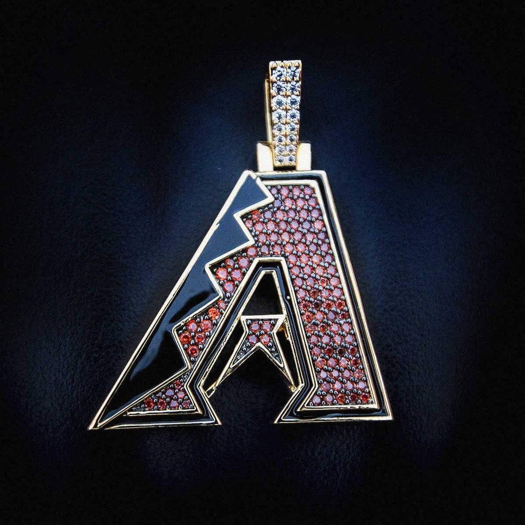 Arizona Diamondbacks, gold pendant, letter A, SD Desktop Wallpaper