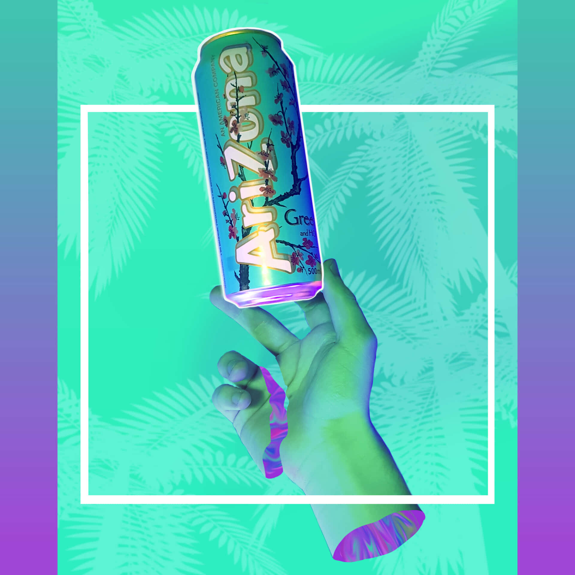 Arizona Green Tea, teal, purple, Full HD Desktop Wallpaper
