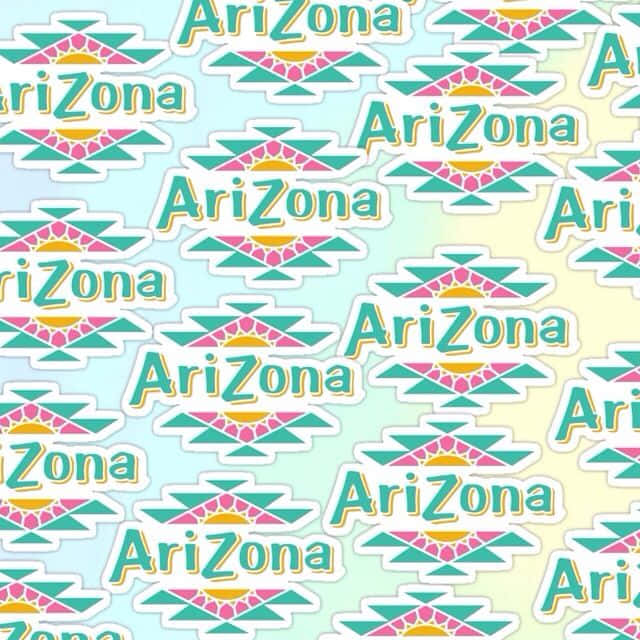 Arizona Tea, Arizona logo, geometric sunburst designs, SD Desktop Wallpaper