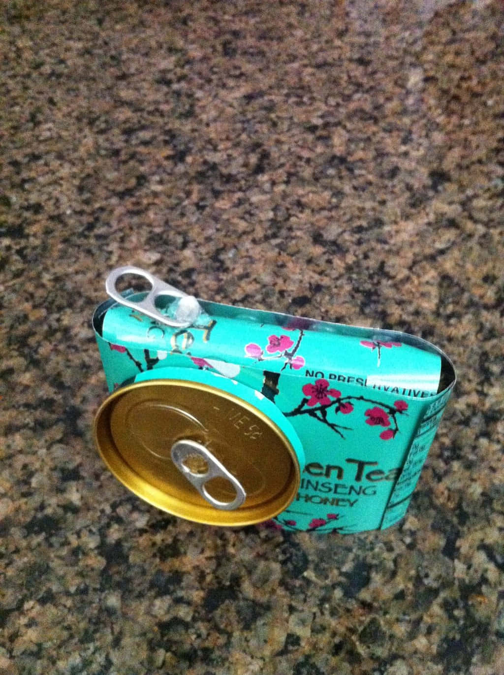 Arizona Tea, teal tea can, pink cherry blossom design, HD Phone Wallpaper