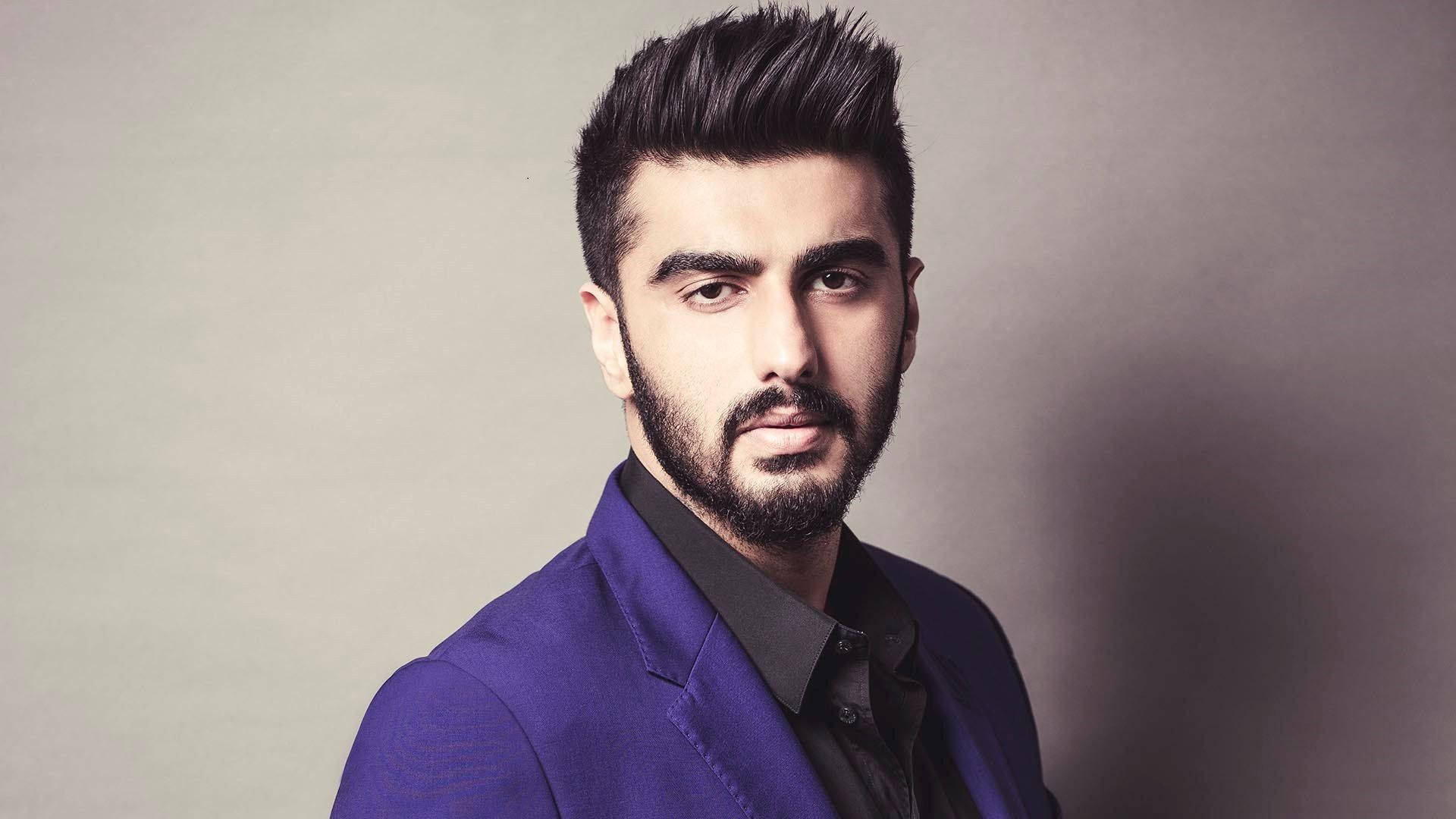 Arjun Kapoor, bold purple blazer, stylish beard, Full HD Desktop Wallpaper